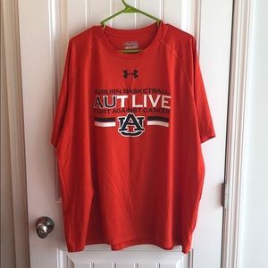 Orange Under Armour Auburn workout shirt